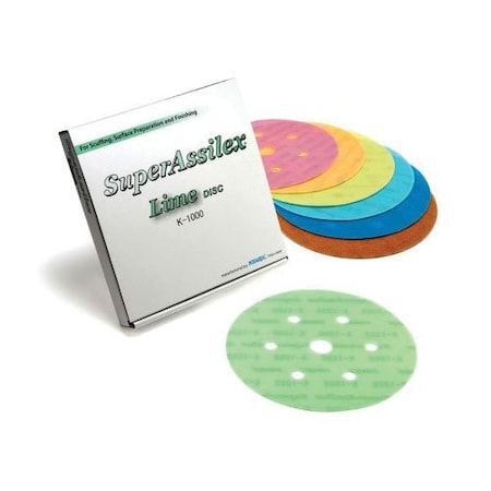 Eagle Abrasives Super Assilex Discs 7Holes- Peach, K-15005, 25PK 193-2545